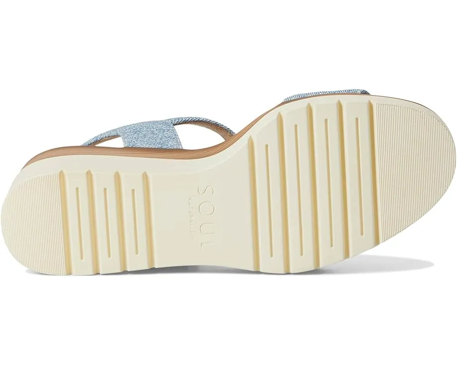 Сандалии SOUL Naturalizer Graciela на танкетке с открытым мыском и технологией ContourFit