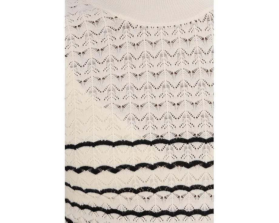 Длинный топ Sanctuary Forever Striped с высоким воротником и полоской