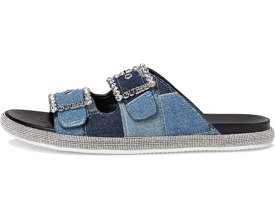 Сандалии GUESS Funzya из денима с кристаллами