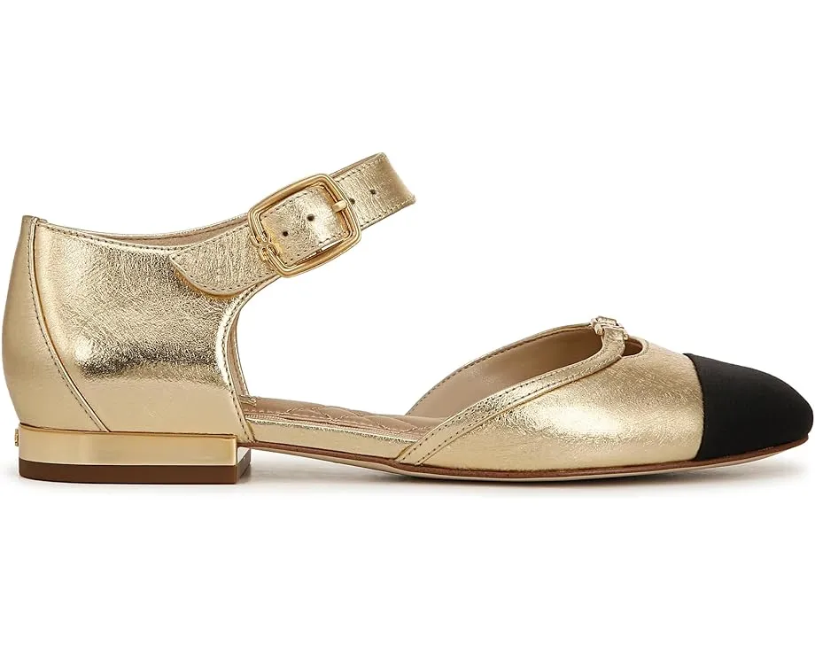 Балетки Rylie с контрастным каблуком и регулируемой пряжкой Sam Edelman