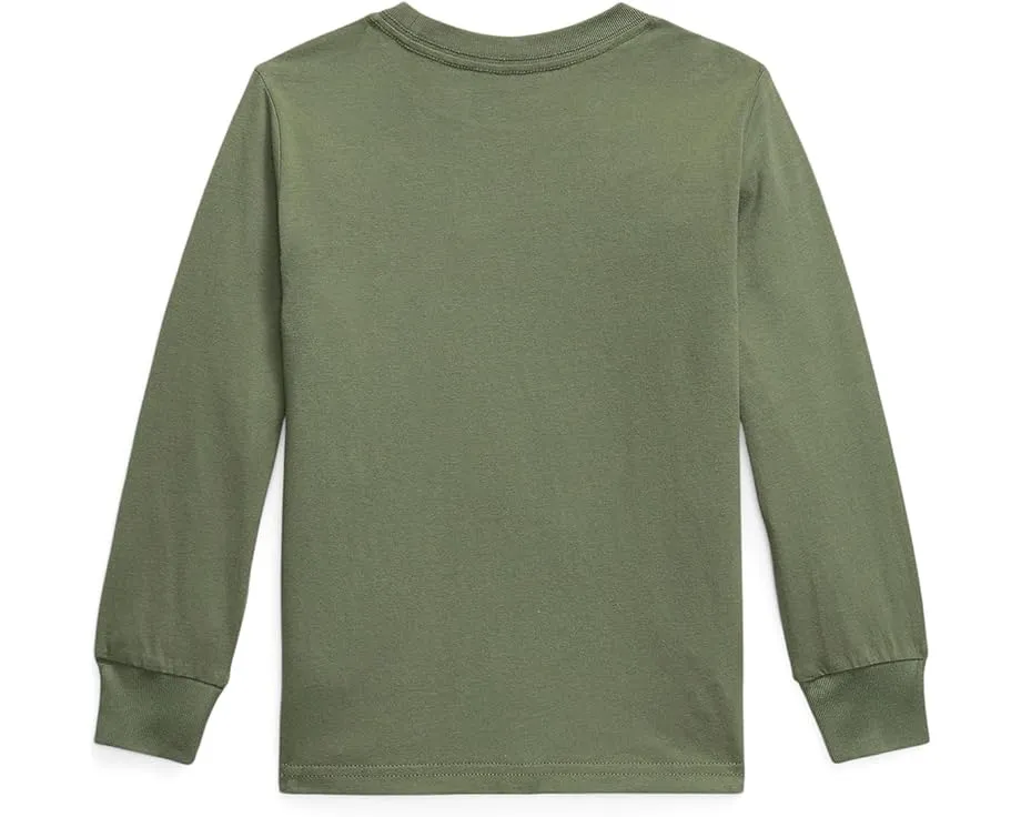 Длинный рукав Polo Ralph Lauren для малышей и детей из хлопкового джерси