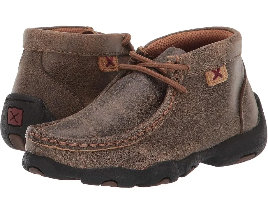 Детские мокасины Twisted X Driving Moc с замшей и резиновой подошвой