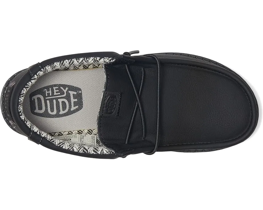 Детские слипоны Hey Dude Wally Classic с дышащим верхом и круглым носком