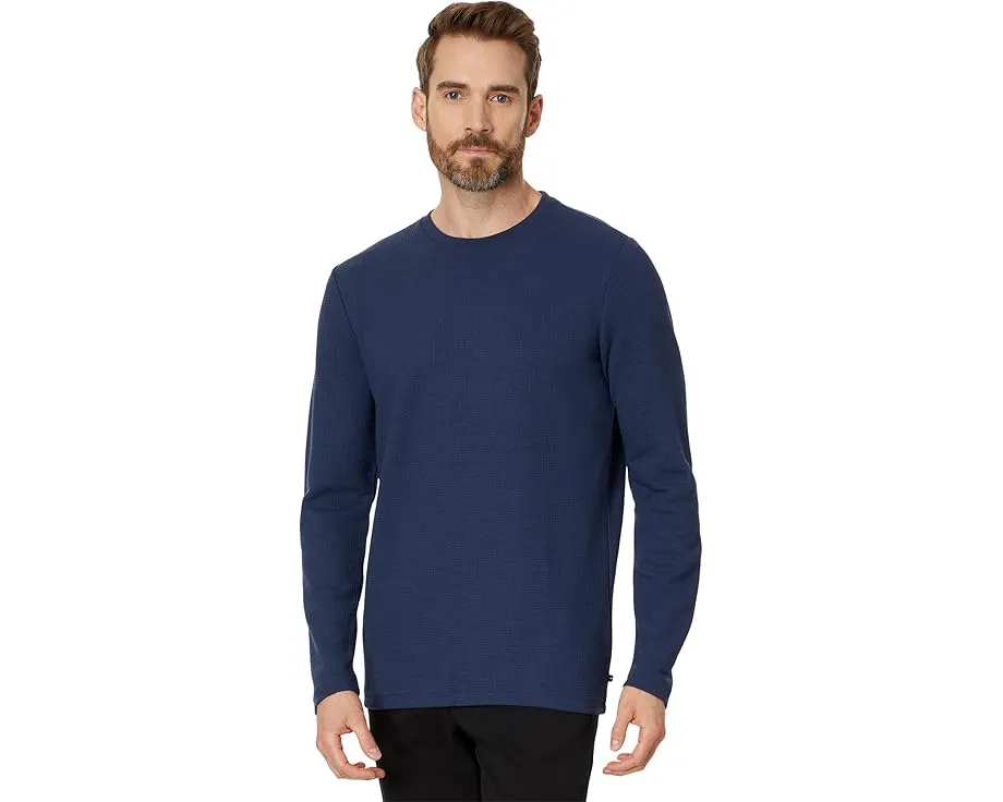 Свитер TravisMathew Cloud Waffle Crew с длинными рукавами и вафельной вязкой