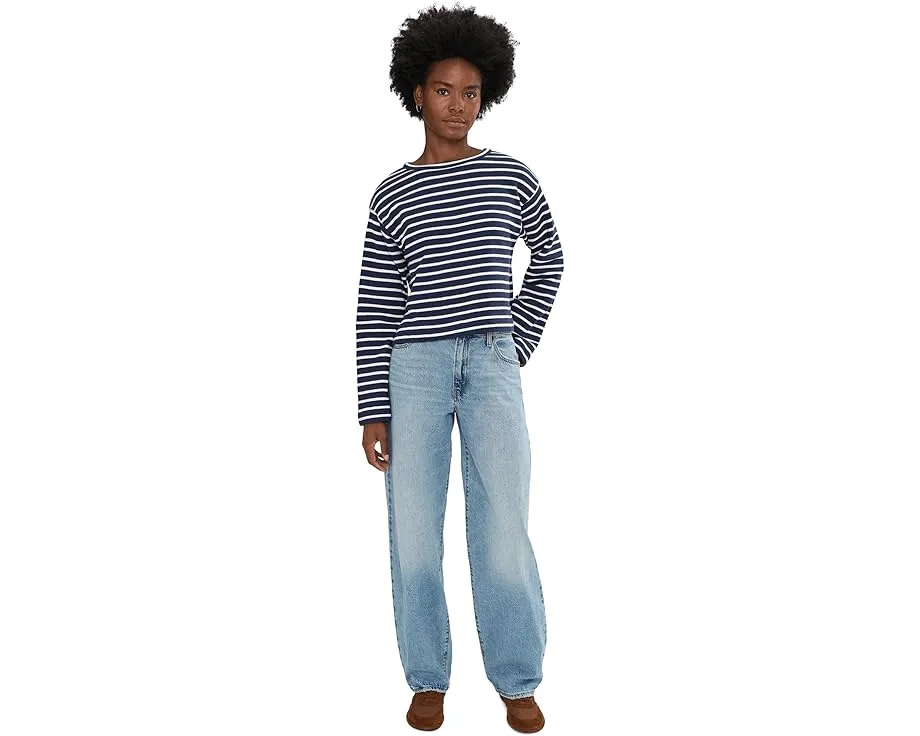 Splendid свитер Livie Stripe Pullover в полоску с круглой горловиной