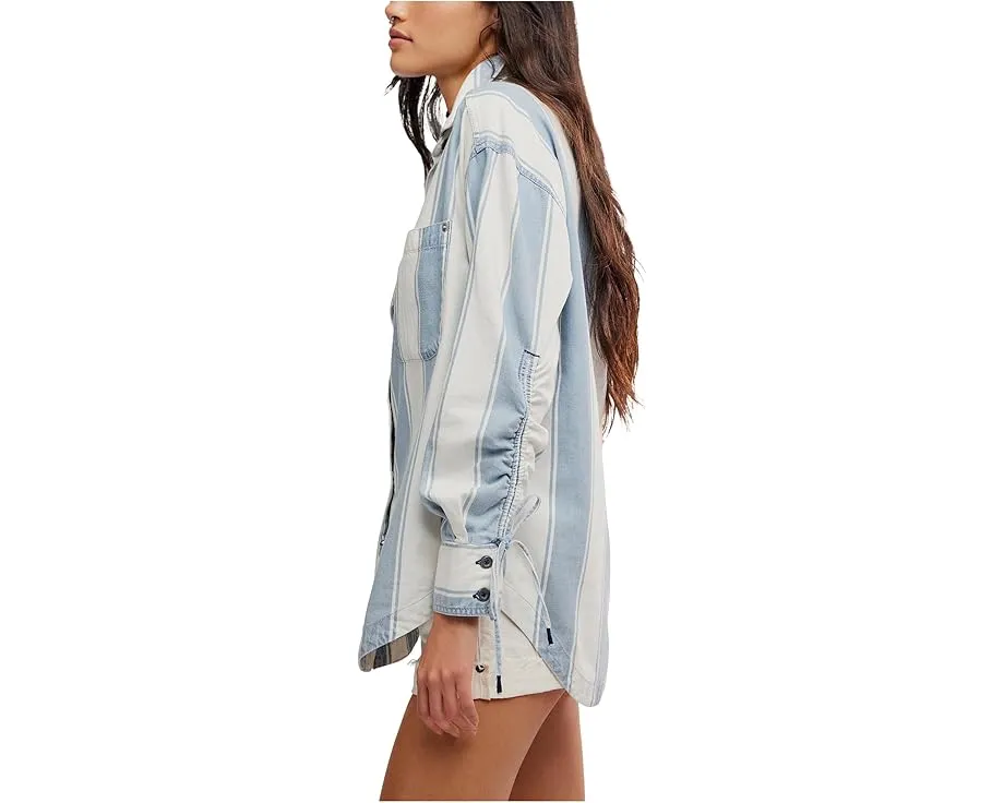 Рубашка в полоску Crossroads с рукавами-фонариками от Free People