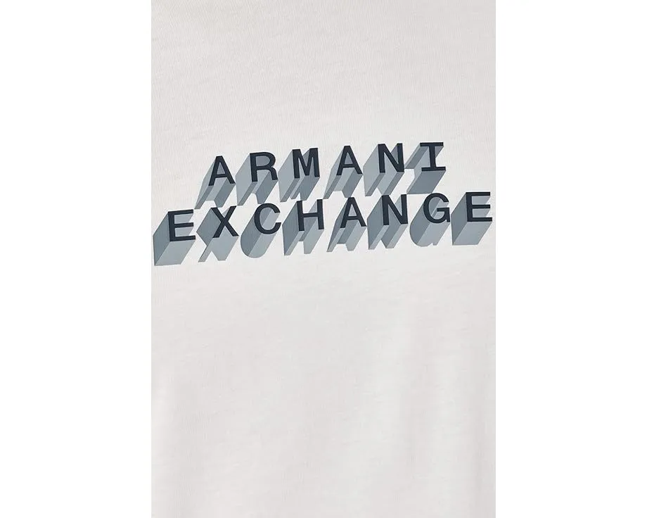 Футболка Armani Exchange с коротким рукавом и 3D надписью в облегающем крое slim