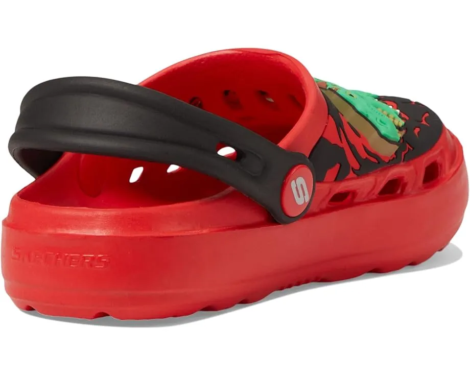 Детские светящиеся сланцы Skechers Swifters T Rex Brights