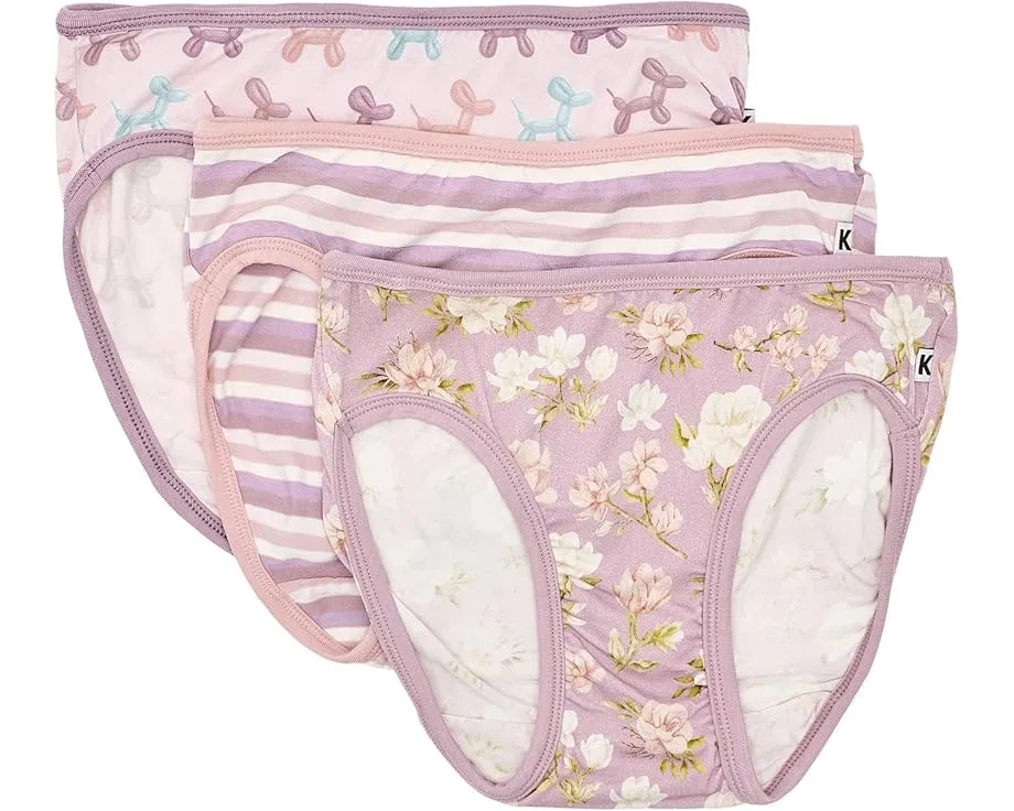 Набор из 3 трусиков для девочек Kickee Pants Kids с принтом