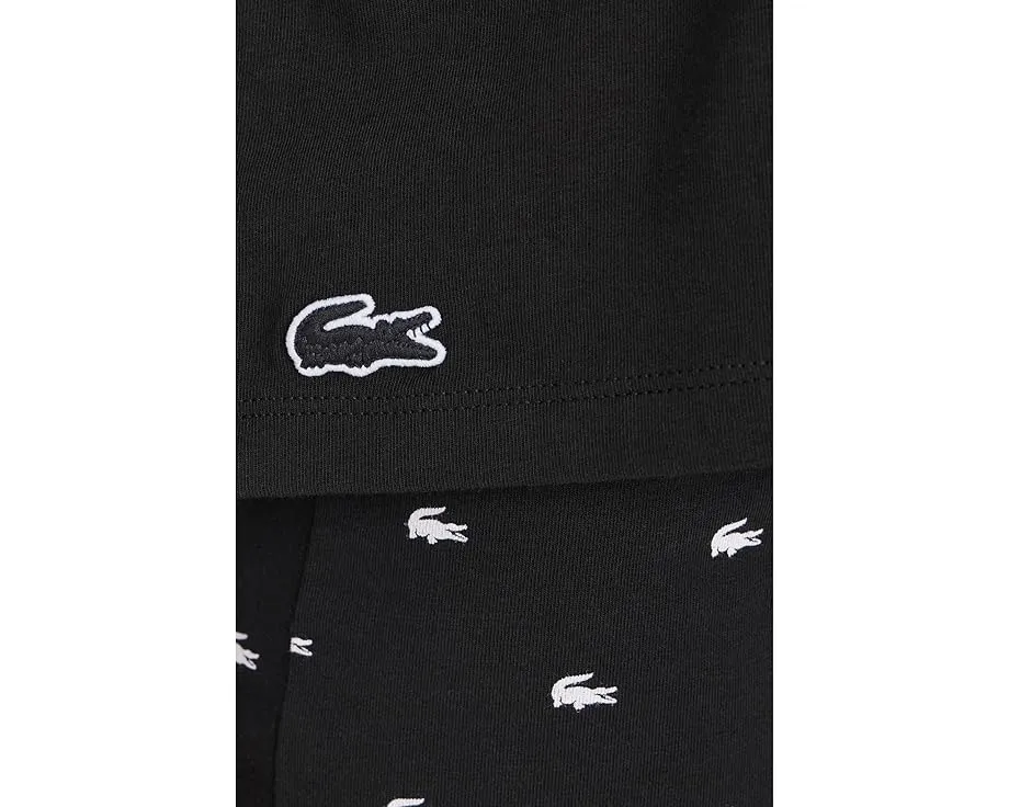 Пижамный комплект Lacoste с брюками в стиле крокодила