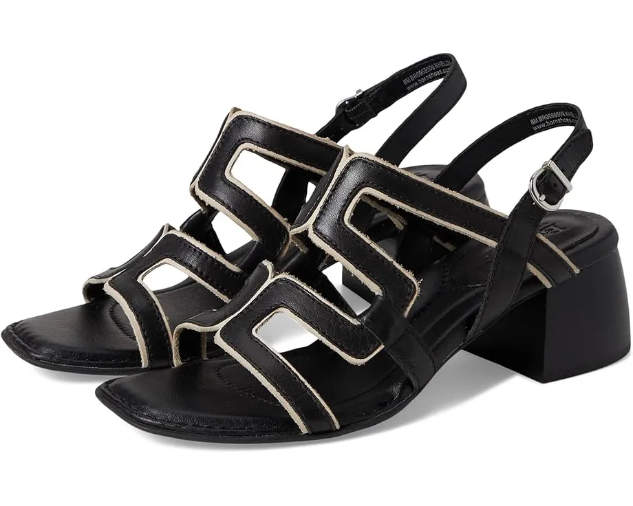 Сандалии Sofia от Born с ремешками и квадратным носком на деревянном каблуке