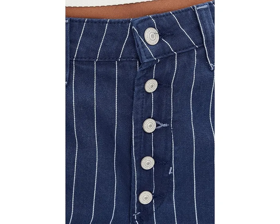 Джинсы Striped Nia BF с низкой посадкой и прямым кроем Free People