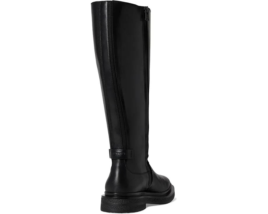 Высокие кожаные сапоги AllSaints Escher до колена