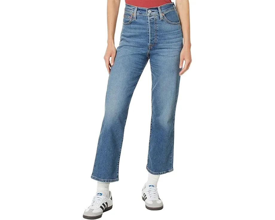 Джинсы Levi's Ribcage Straight Ankle с высокой посадкой