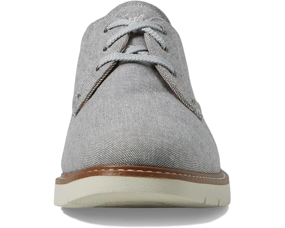 Оксфорды Florsheim Vibe Canvas Plain Toe из хлопка и кожи на клиновидной подошве