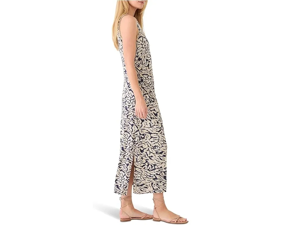 Платье NIC+ZOE Petite с контрастным завитком и безрукавным кроем до середины икры