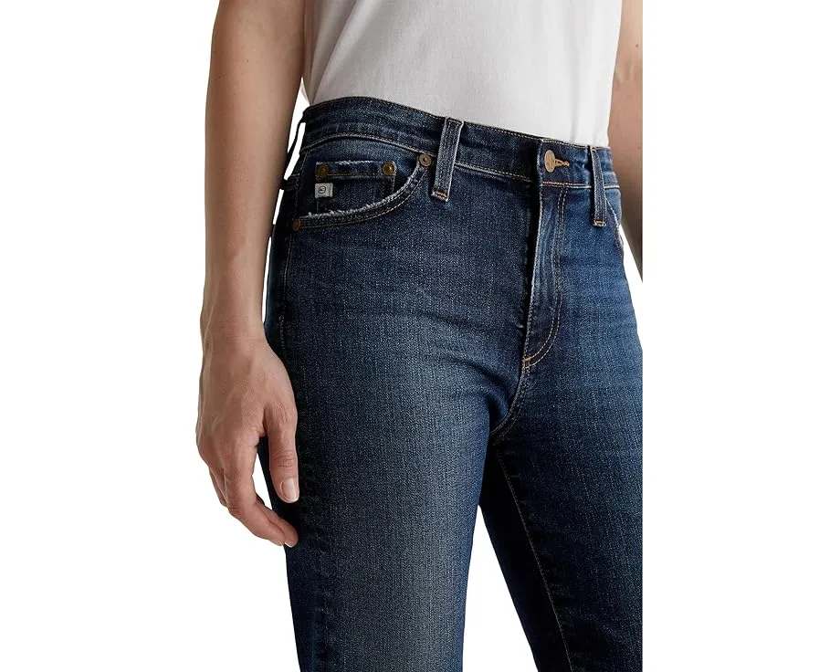 Джинсы AG Jeans Mari Mid Rise Slim Straight с прямым кроем и средней посадкой
