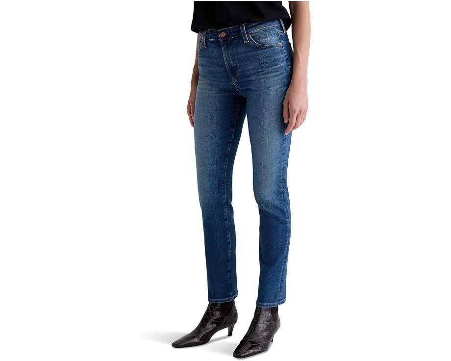 Джинсы AG Jeans Mari Mid Rise Slim Straight с зауженным силуэтом