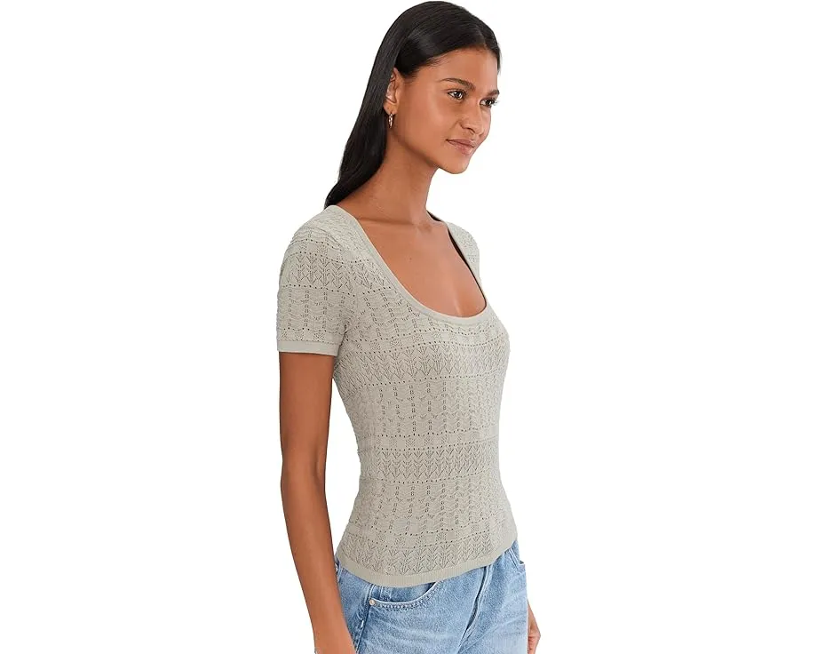 Топ Paige Etoile из экологичных материалов с ажурным узором