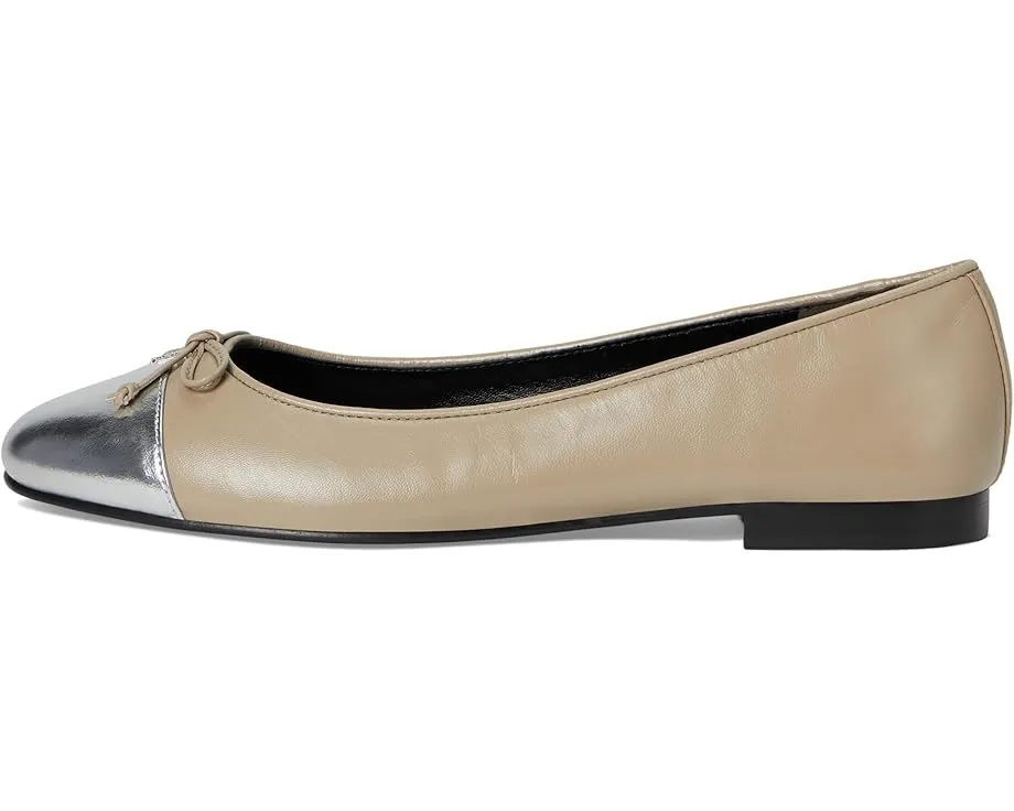 Балетки Tory Burch Cap Toe с бантом и контрастным мыском