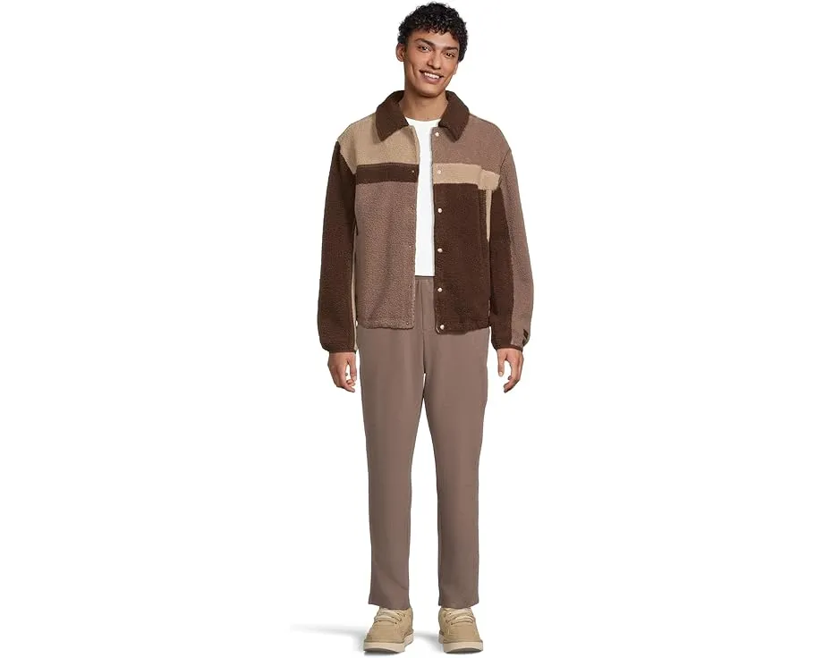 Куртка UGG Lachlan Uggfluff из плюшевого флиса с цветными блоками