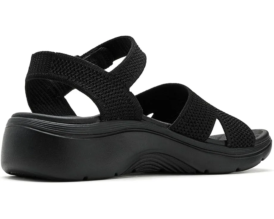 Сандалии SKECHERS GO Walk Arch Fit 2.0 с блестящей пряжей и поддержкой свода стопы