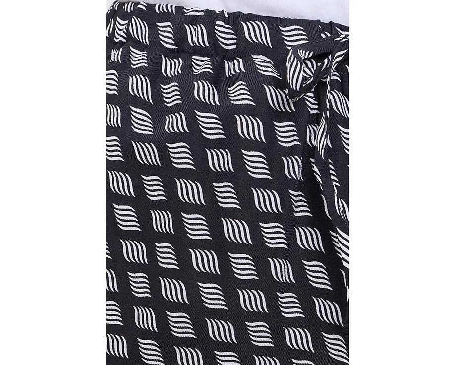 Брюки Printed Pull-On из сатинового твила Madewell цвет Classic Navy