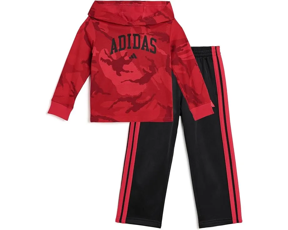 Adidas AOP Flutter Sleeve Pullover and Barrel Pant Set Toddler Little Kid
