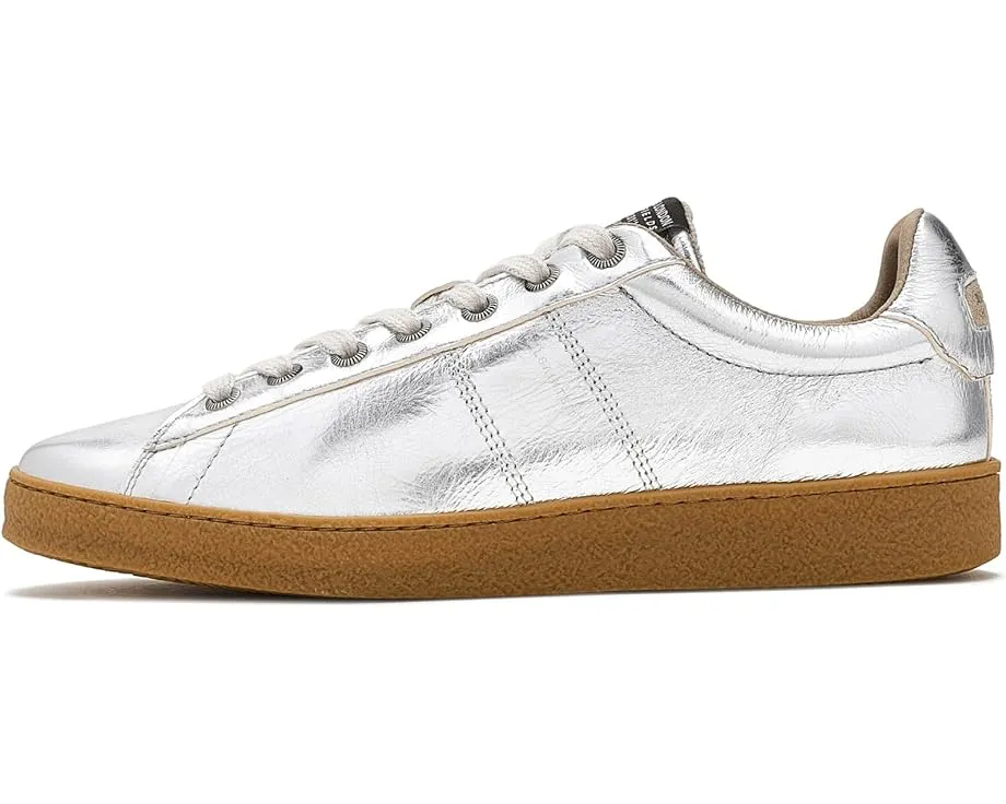 Кроссовки AllSaints Leon из глянцевой кожи с круглым носком