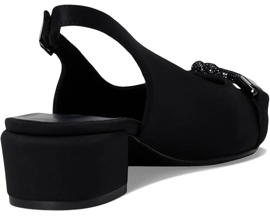 Туфли Vaneli Aldora на каблуке с ремешком и декором из камней