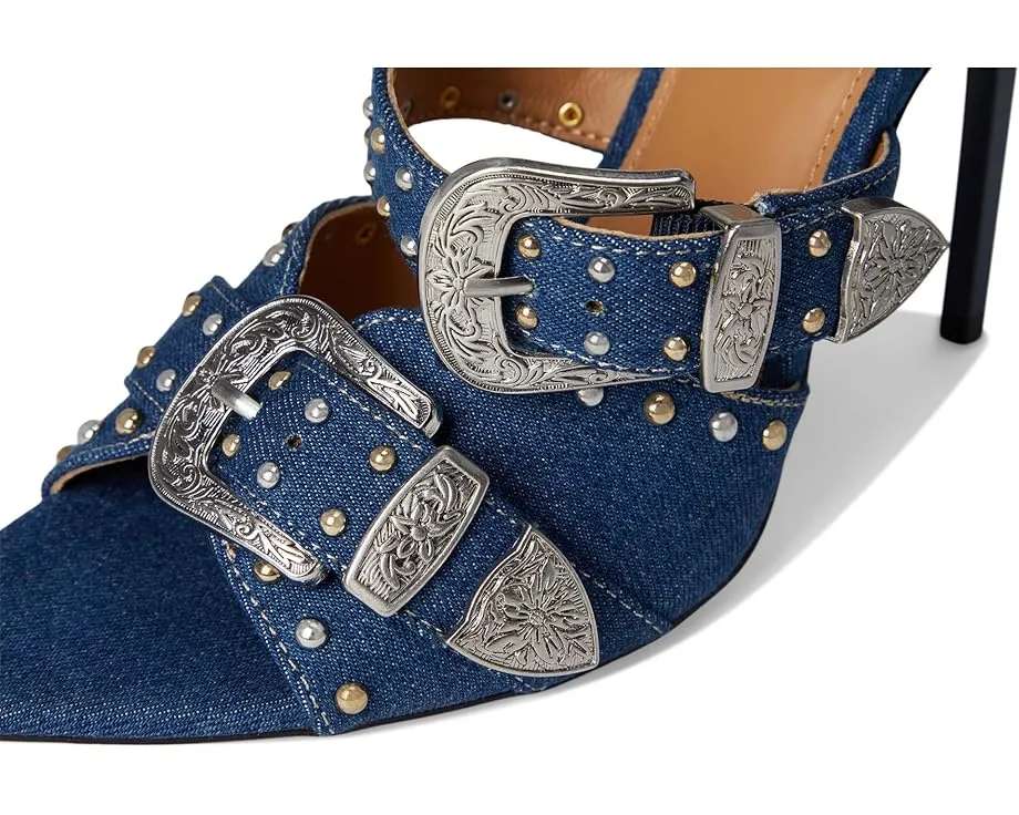 Сандалии на шпильке Steve Madden Saddle с металлической пряжкой и завязкой на щиколотке