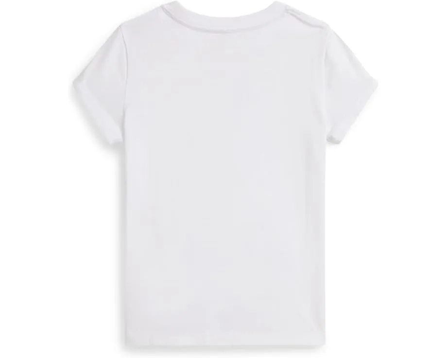 Футболка из хлопкового джерси с медвежонком Polo Ralph Lauren Kids для малышей