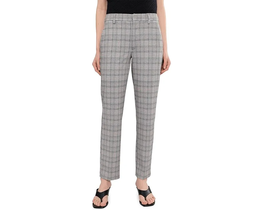 Брюки Liverpool с завышенной талией Kelsey Mid-Rise длиной 29 дюймов (73.66 см) из ткани glen plaid