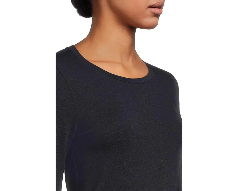 Eileen Fisher полупрозрачная футболка с длинным рукавом и круглым вырезом