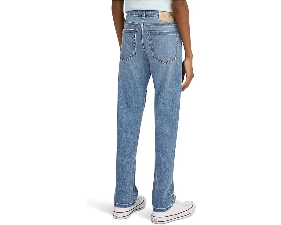 Прямые джинсы для детей с эластичным денимом и регулируемой резинкой abercrombie kids