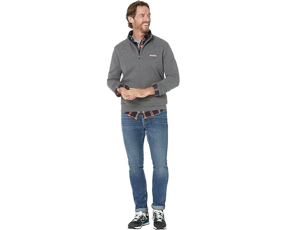 Vineyard Vines Классическая толстовка Shep Shirt с воротником стойкой и молнией