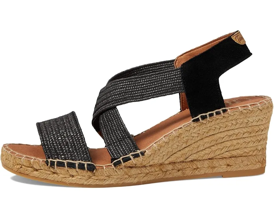 Toni Pons Susa-SP босоножки на танкетке с эластичными ремешками и круглым носком