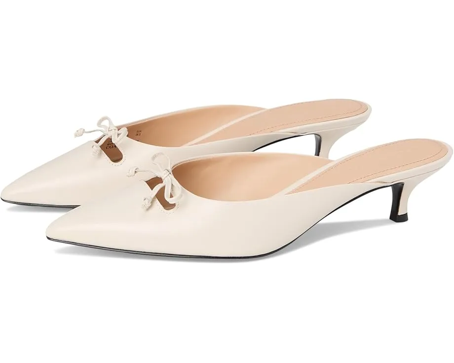 Туфли-мюли COACH Runway с острым носком и бантом на союзке