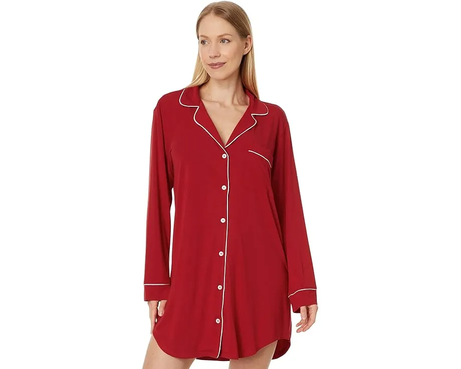 Ночная сорочка Eberjey Gisele из ткани TENCEL Modal с карманом и контрастной окантовкой