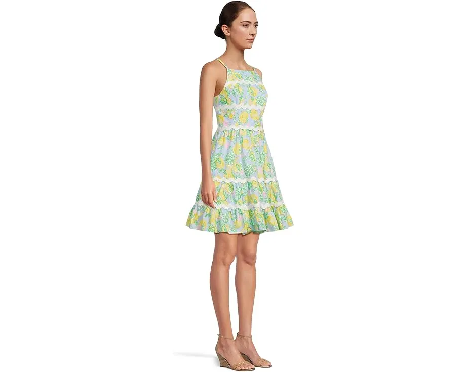 Платье Angelynn с цветочным принтом и многоярусной юбкой от Lilly Pulitzer