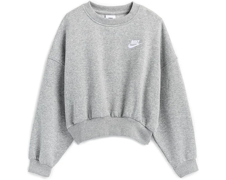 Свободный худи Nike Kids Club Fleece Boxy с круглым вырезом