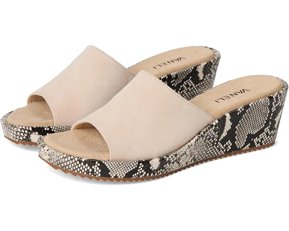 Сандалии Vaneli Calla на платформе с открытым носком и верхом из нубука