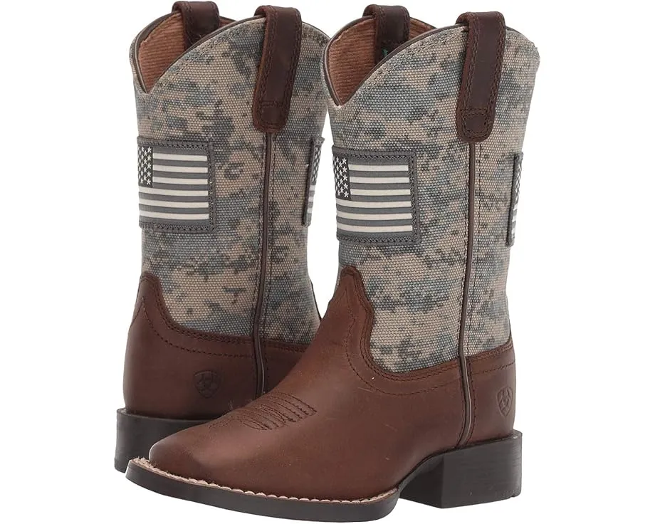 Ковбойские сапоги Ariat Kids Patriot для детей с квадратным носком