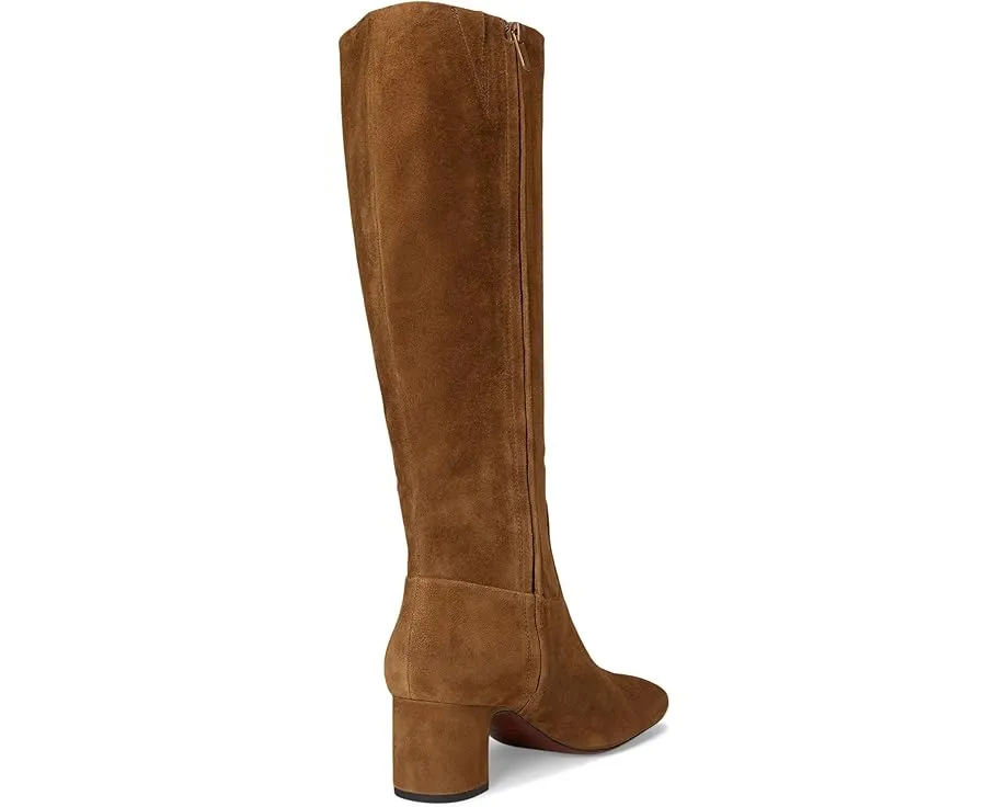 Высокие сапоги Vince Kellan на скульптурном каблуке с квадратным носком и молнией