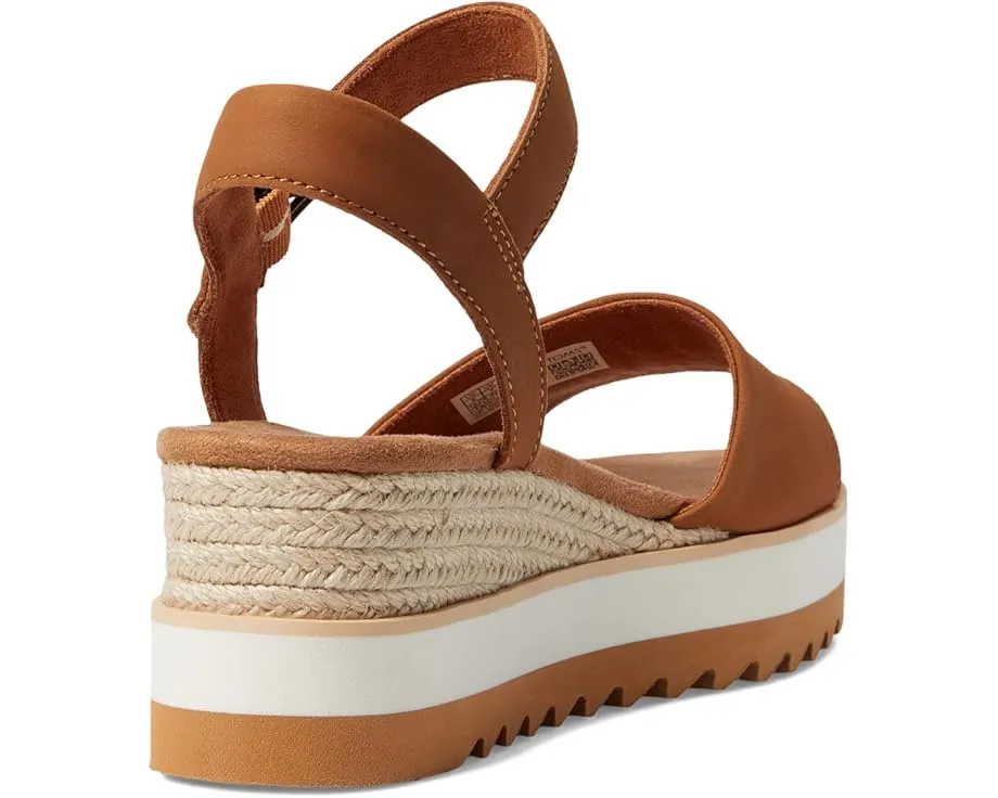 Сандалии TOMS Diana на платформе с регулируемым ремешком и стелькой OrthoLite