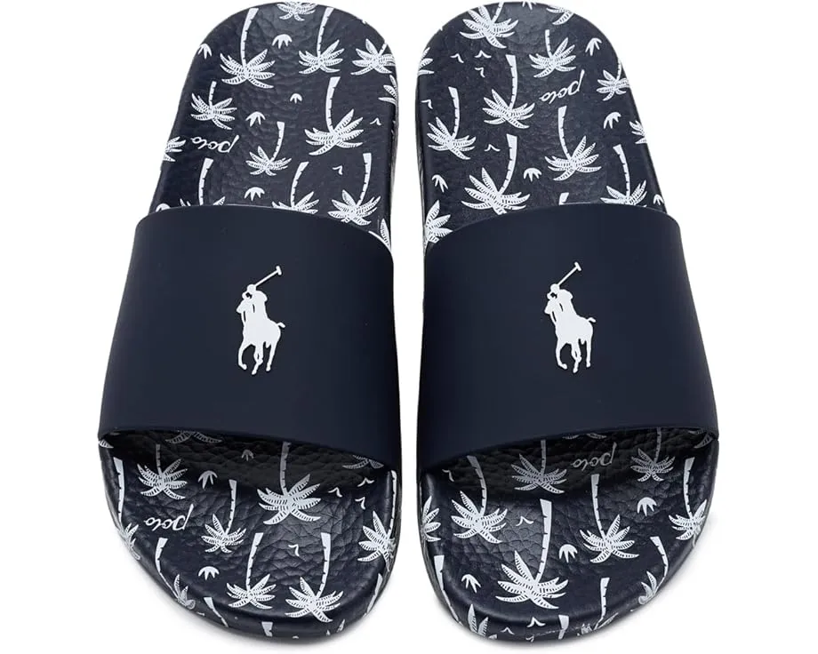 Сланцы Polo Ralph Lauren с цветочным принтом и мягкой подошвой EVA