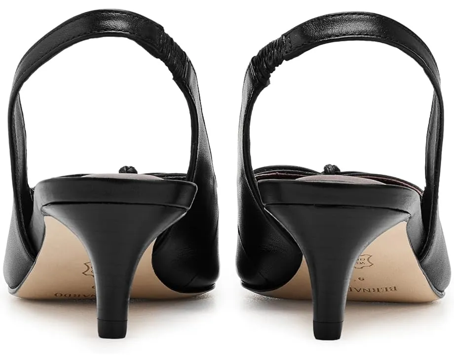 Туфли Misha с открытой пяткой и бантом из кожи от Bernardo