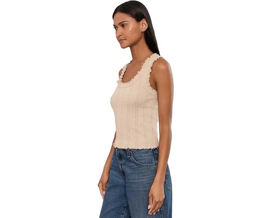 Топ Pointelle Rib Ella Tank NIC+ZOE с ажурной резинкой