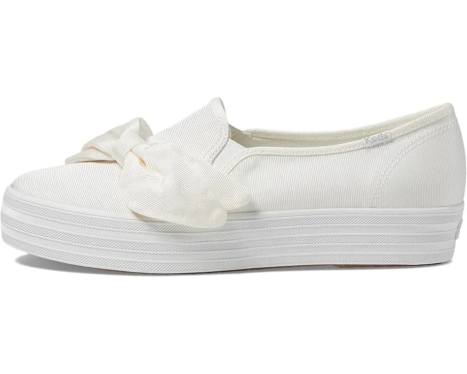 Кроссовки Keds Triple Decker на платформе с металлическим верхом