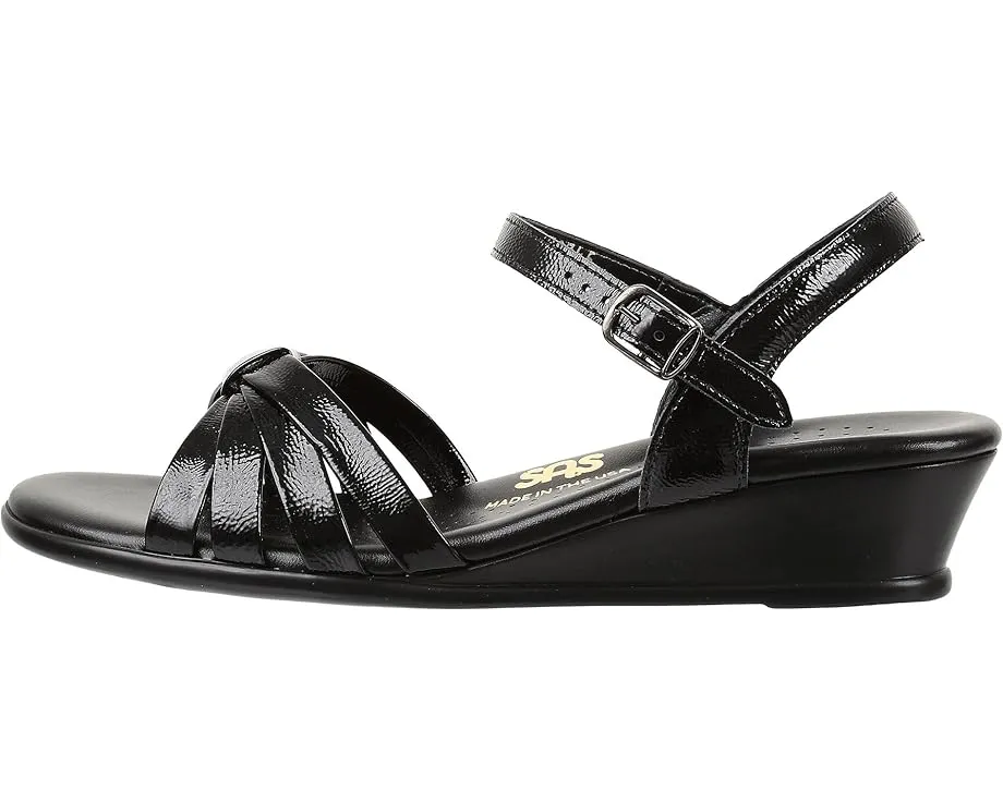 Босоножки SAS Strippy Wedge на танкетке с регулируемой пряжкой